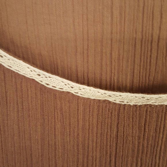 🔥Altar'd State Tunic Lace Trim Top Bell sleeve - Picture 3 of 7